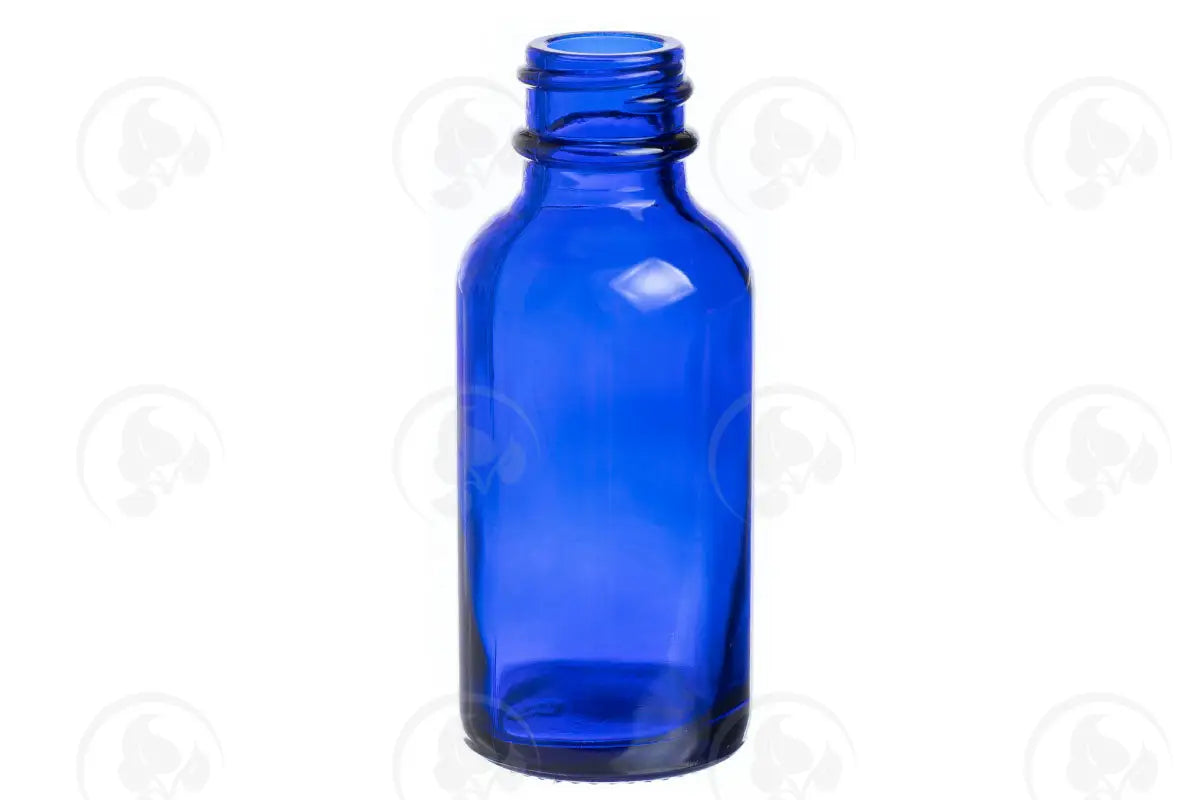 1 Oz. Bottle: Blue Glass 20-400 Neck Size