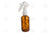 2 Oz. Bottle: Amber Glass With Trigger Sprayer Black
