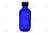 2 Oz. Bottle: Blue Glass With Black Cap