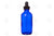 4 Oz. Bottle: Blue Glass With Dropper Top