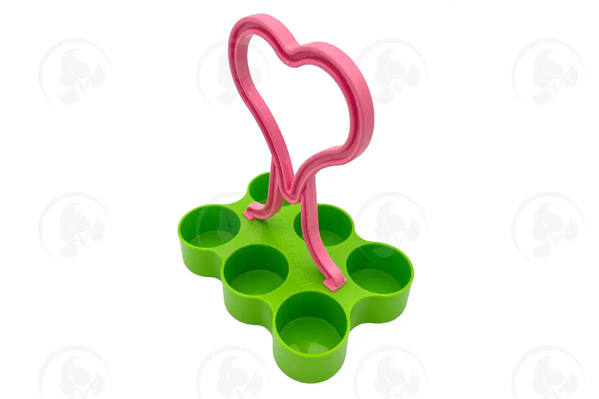 Green Portable 15 Ml Vial Caddy (Holds 6 Vials)