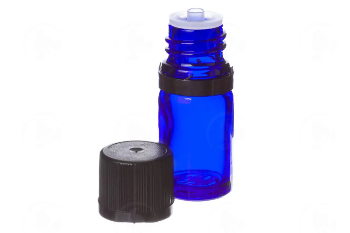 5 Ml Vial: Blue Glass With Euro-Style Cap And Orifice Reducer (6 Count)