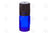 5 Ml Vial: Blue Glass With Euro-Style Cap And Orifice Reducer (6 Count) Black