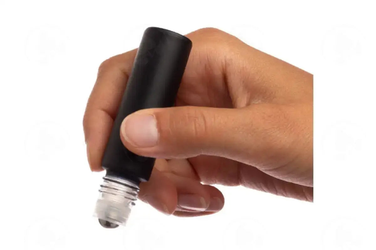 1/3 oz. Roll-on Vial: Complete Matte Collection Glass with Metal Roller and Gold Cap (6 Count)