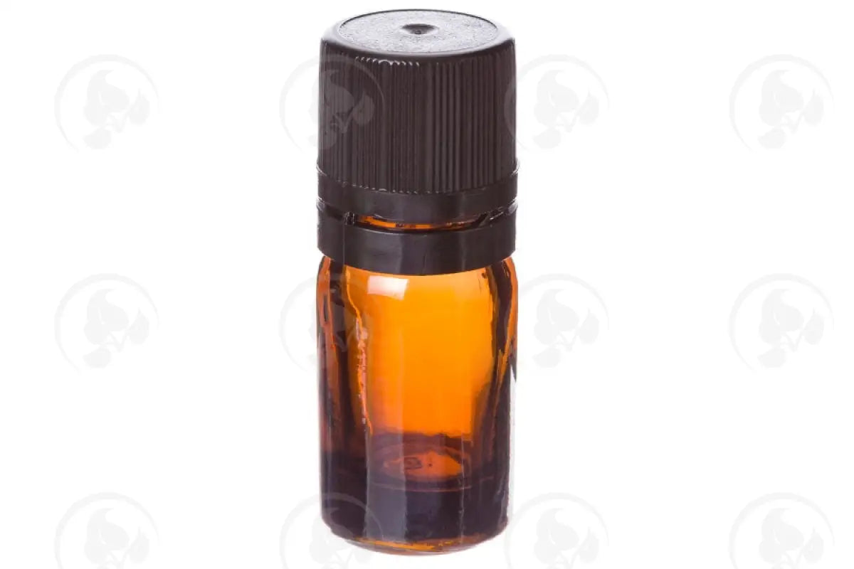 5 Ml Vial: Amber Glass With Euro-Style Cap And Orifice Reducer (6 Count) Black