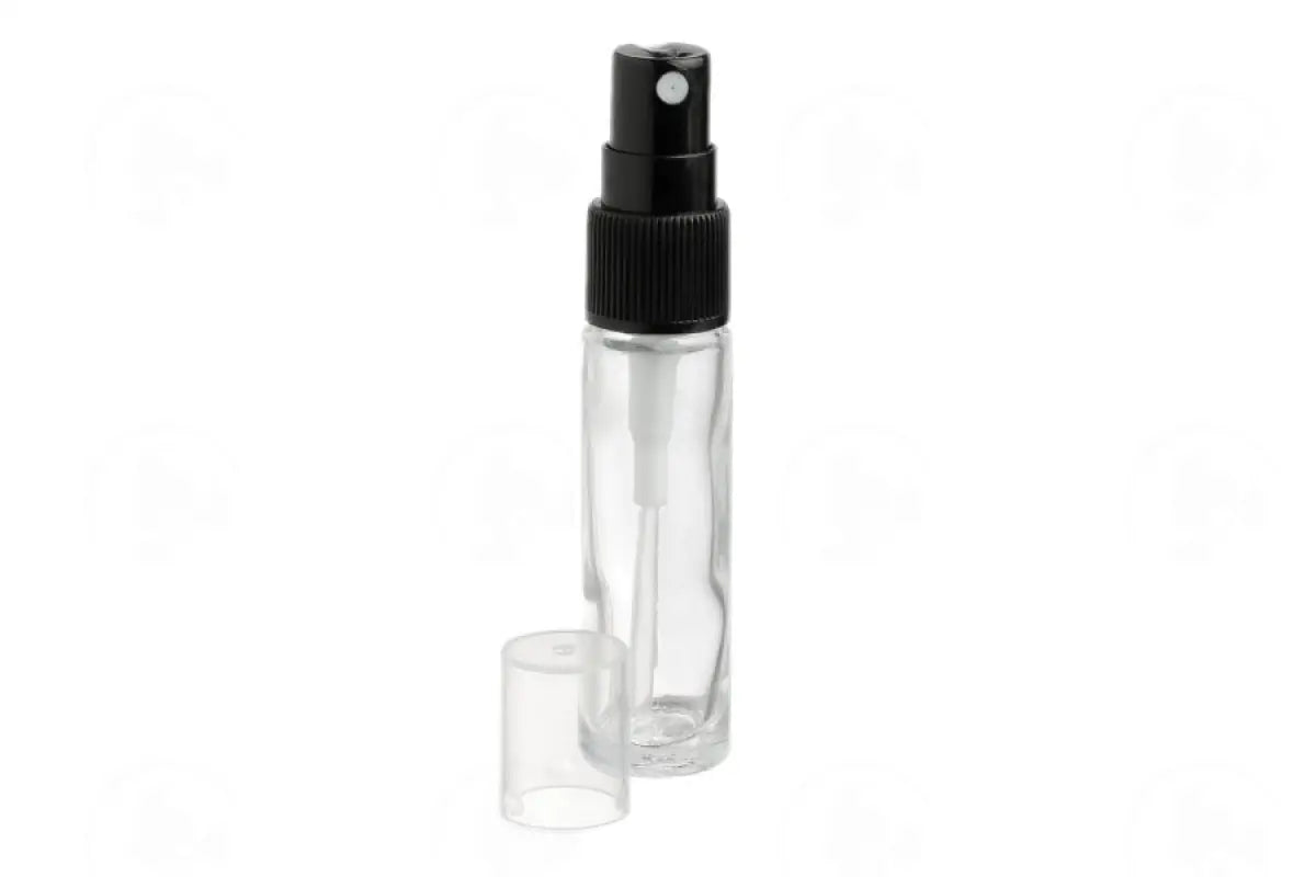 10 Ml Misting Spray Vial: Clear Glass With Acrylic Hood (6 Count)