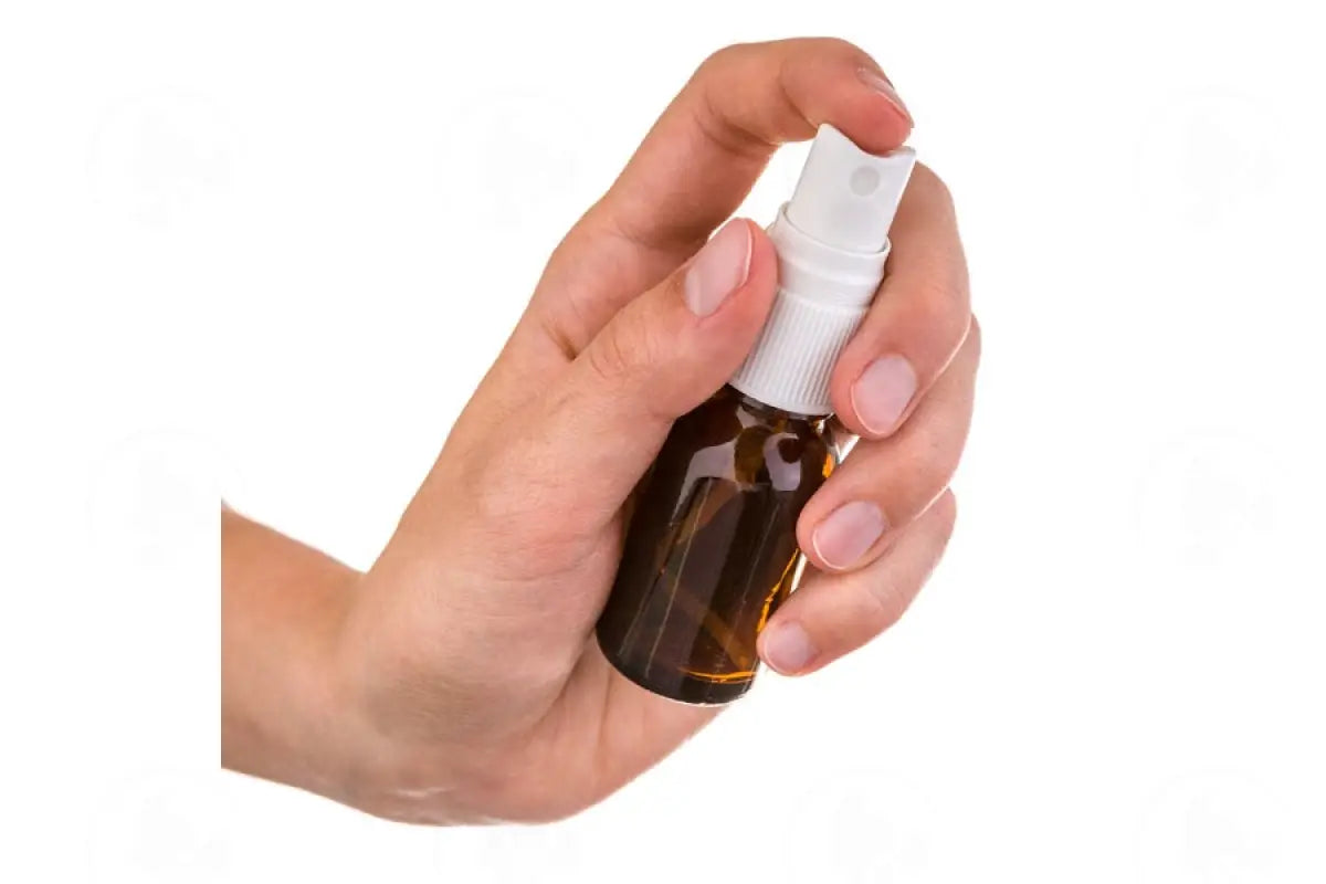 Misting Spray Top: 5 10 15 30 Ml Amber Glass Vials; 18-415 Neck Size