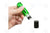 1/3 Oz. Roll-On Vial: Green Glass With Metal Roller And Black Cap (6 Count)