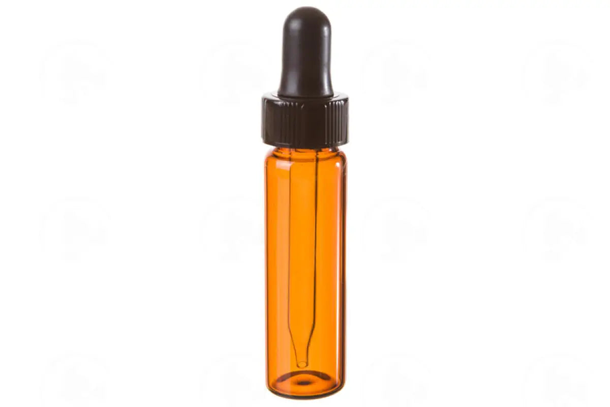4 Dram Bottle: Amber Glass Vials With Dropper Caps (6 Count)