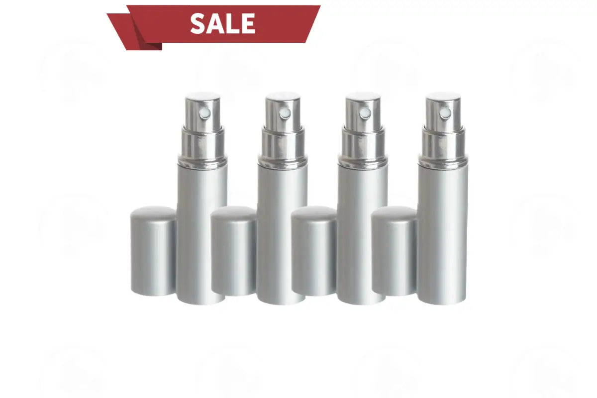 5 Ml Misting Spray Bottle: Deluxe Silver-Tone (4 Count)