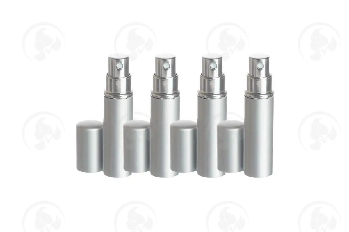 5 Ml Misting Spray Bottle: Deluxe Silver-Tone (4 Count)