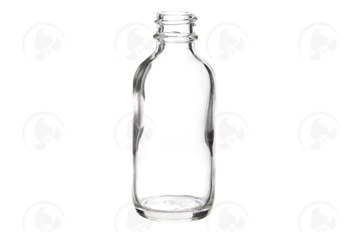 2 Oz. Bottle: Clear Glass 20-400 Neck Size