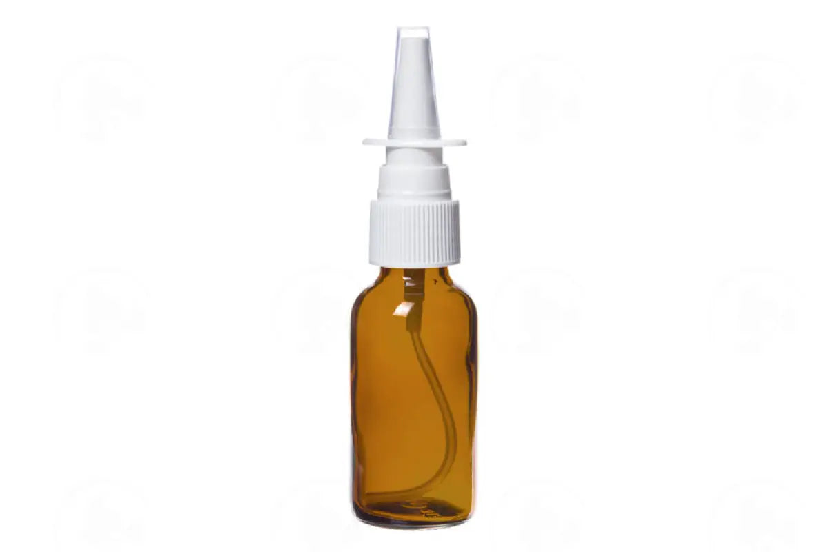 1 Oz. Bottle: Amber Glass With Nasal Spray Top (6 Count)