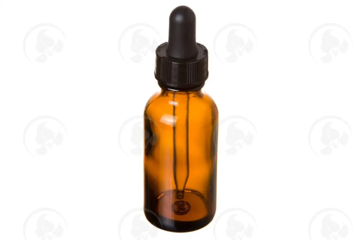 1 Oz. Bottle: Amber Glass With Dropper Cap (6 Count)