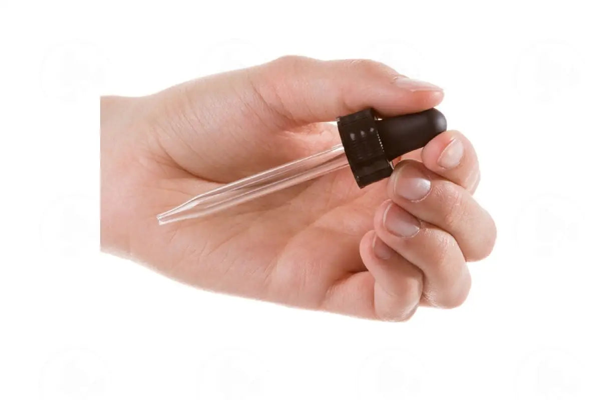 Dropper Cap Assembly: 1 Oz. Amber Glass Bottle; 20-400 Neck Size (12 Count)