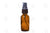 1 Oz. Bottle: Amber Glass With Misting Spray Top (6 Count) Black