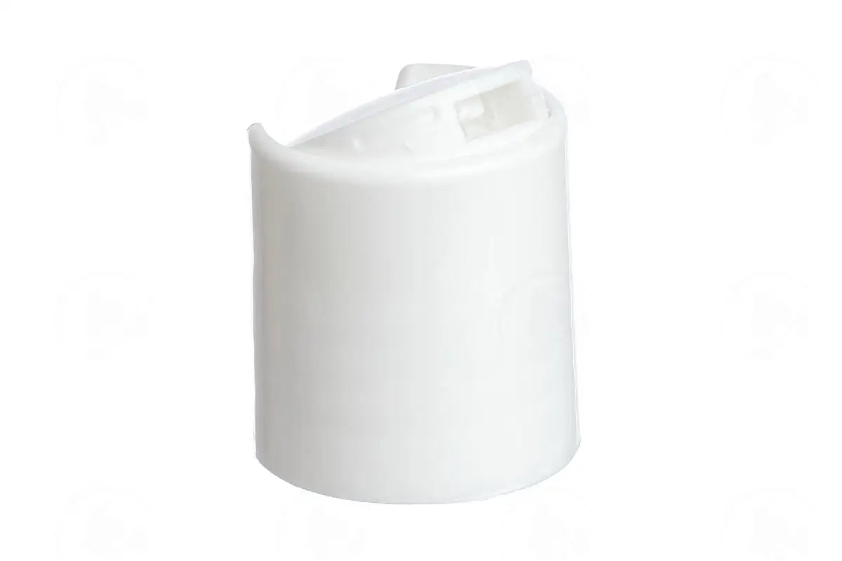 Plastic Cap: White; Disc-Top; 20-410 Neck Size