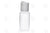 1 Oz. Bottle: Natural Plastic With White Disc-Top Cap (6 Count)