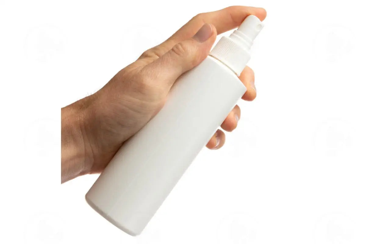 8 Oz. Bottle: White Plastic With Misting Spray Top