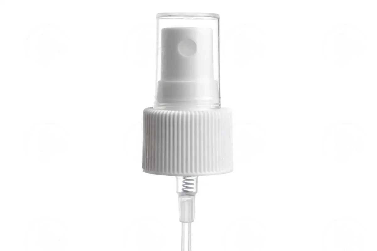 Misting Spray Top: Long Dip Tube; 24-410 Neck Size White