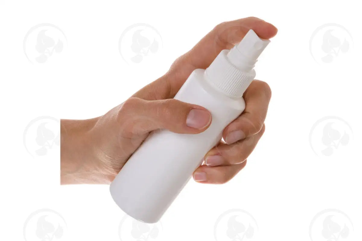 4 Oz. Bottle: White Plastic With Misting Spray Top