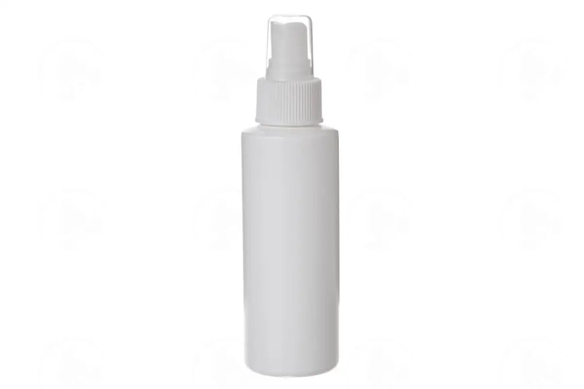 4 Oz. Bottle: White Plastic With Misting Spray Top