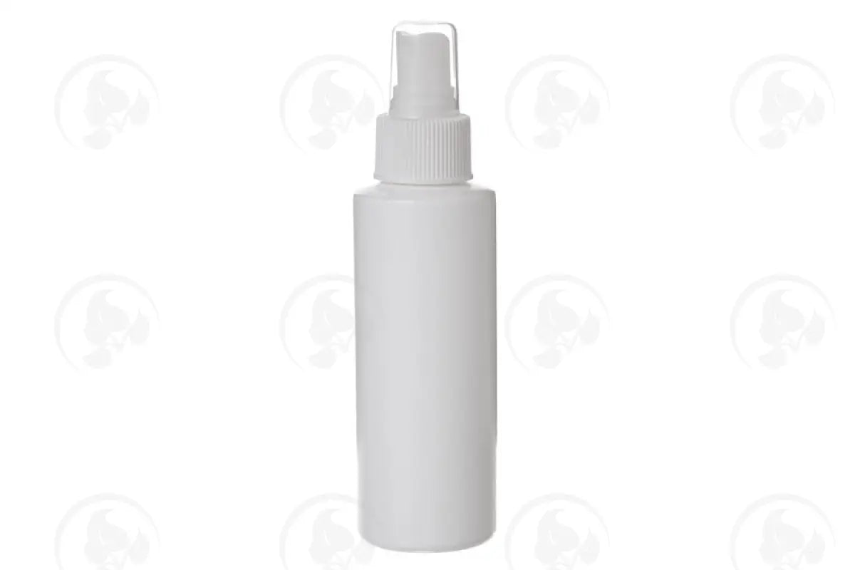 4 Oz. Bottle: White Plastic With Misting Spray Top