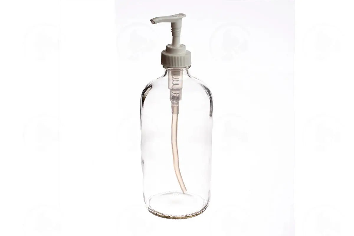 Pump Top: White; For 8 Oz. 16 And 32 Amber Glass Bottles Blue Bottles; 28-400 Neck Size