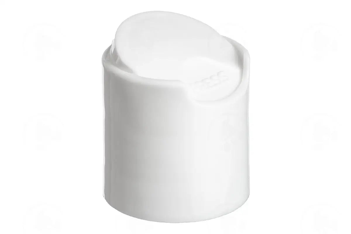 Plastic Cap: White; Disc-Top; 24-410 Neck Size