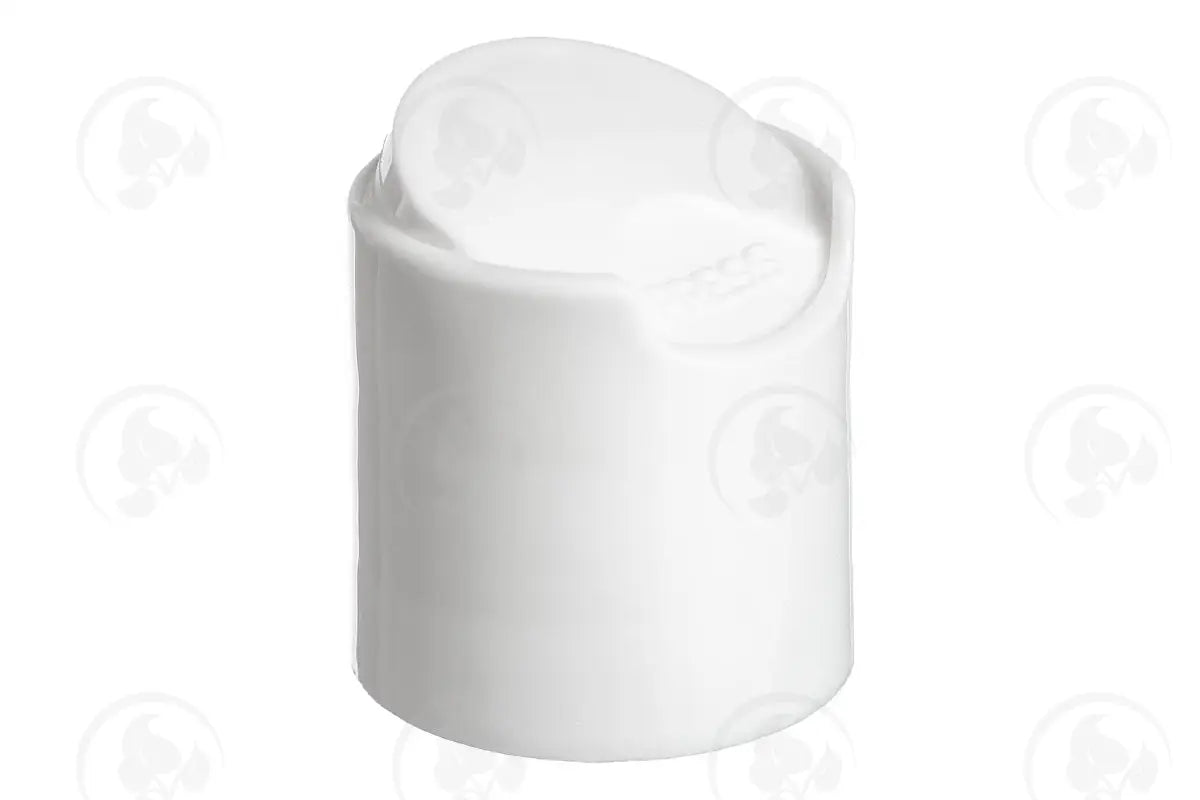 Plastic Cap: White; Disc-Top; 24-410 Neck Size