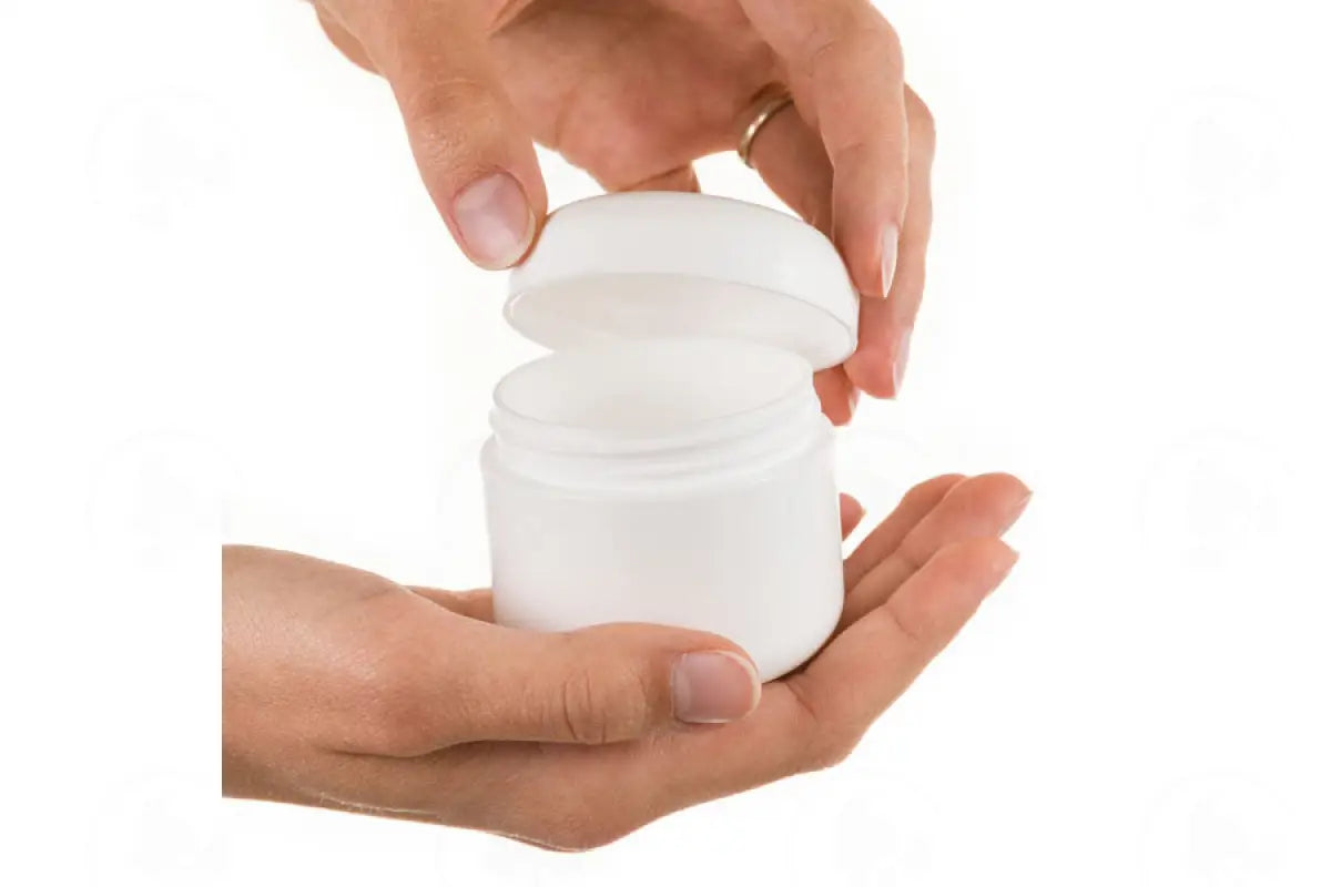 2 Oz. Plastic Salve Container: Double Walled