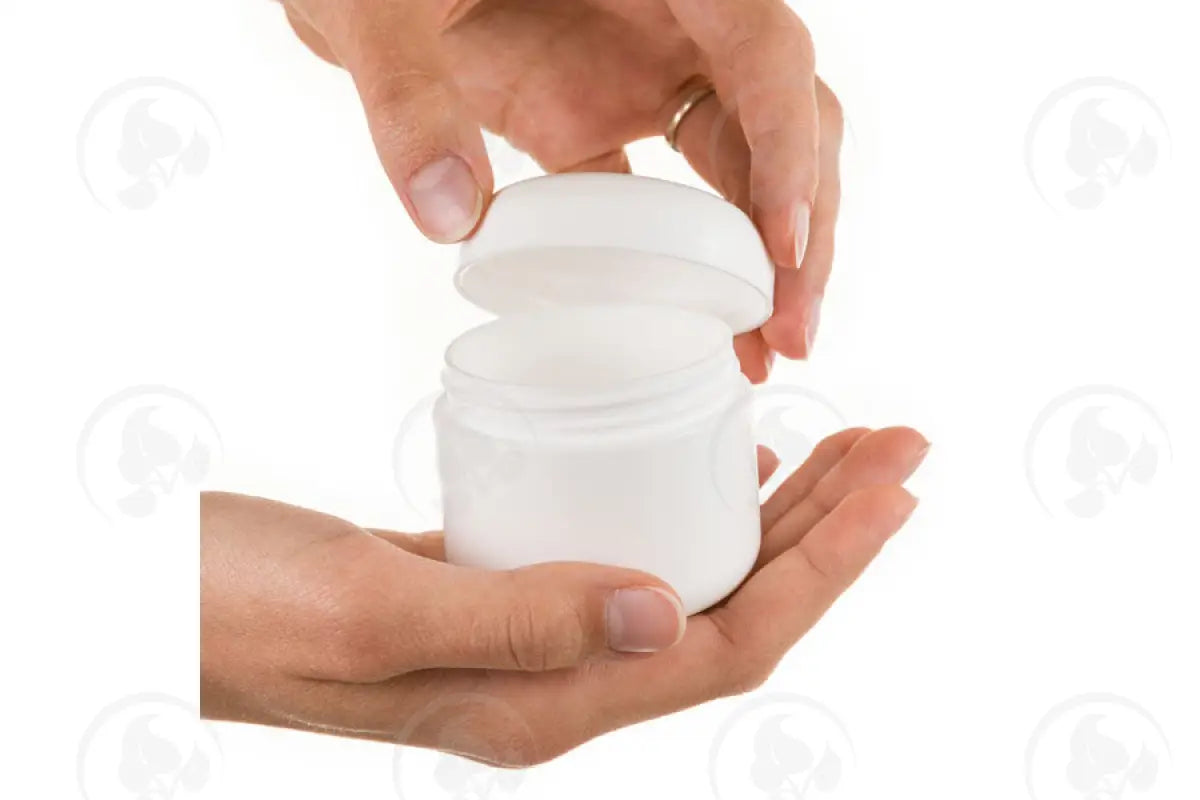 2 Oz. Plastic Salve Container: Double Walled