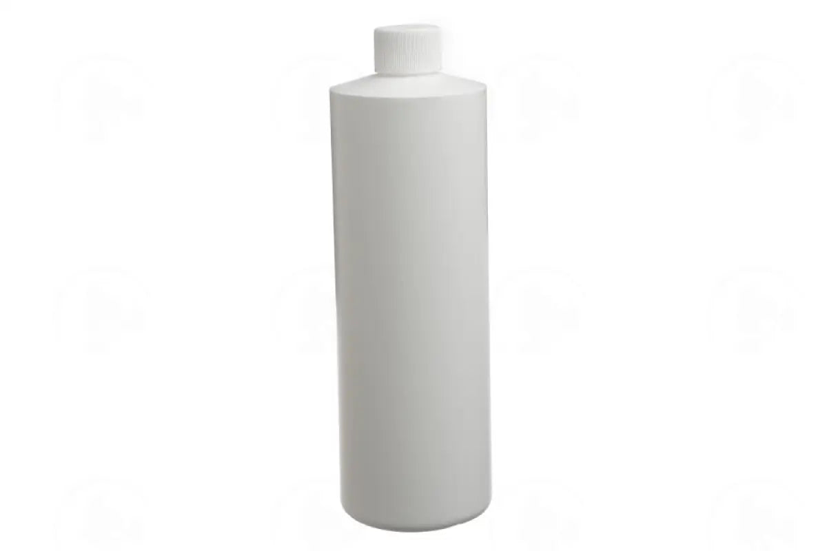 16 Oz. Bottle: White Plastic With Induction Seal Cap