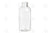 4 Oz. Boston Round Bottle: Clear Plastic 24-410 Neck Size