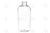 8 Oz. Boston Round Bottle: Clear Plastic 24-410 Neck Size