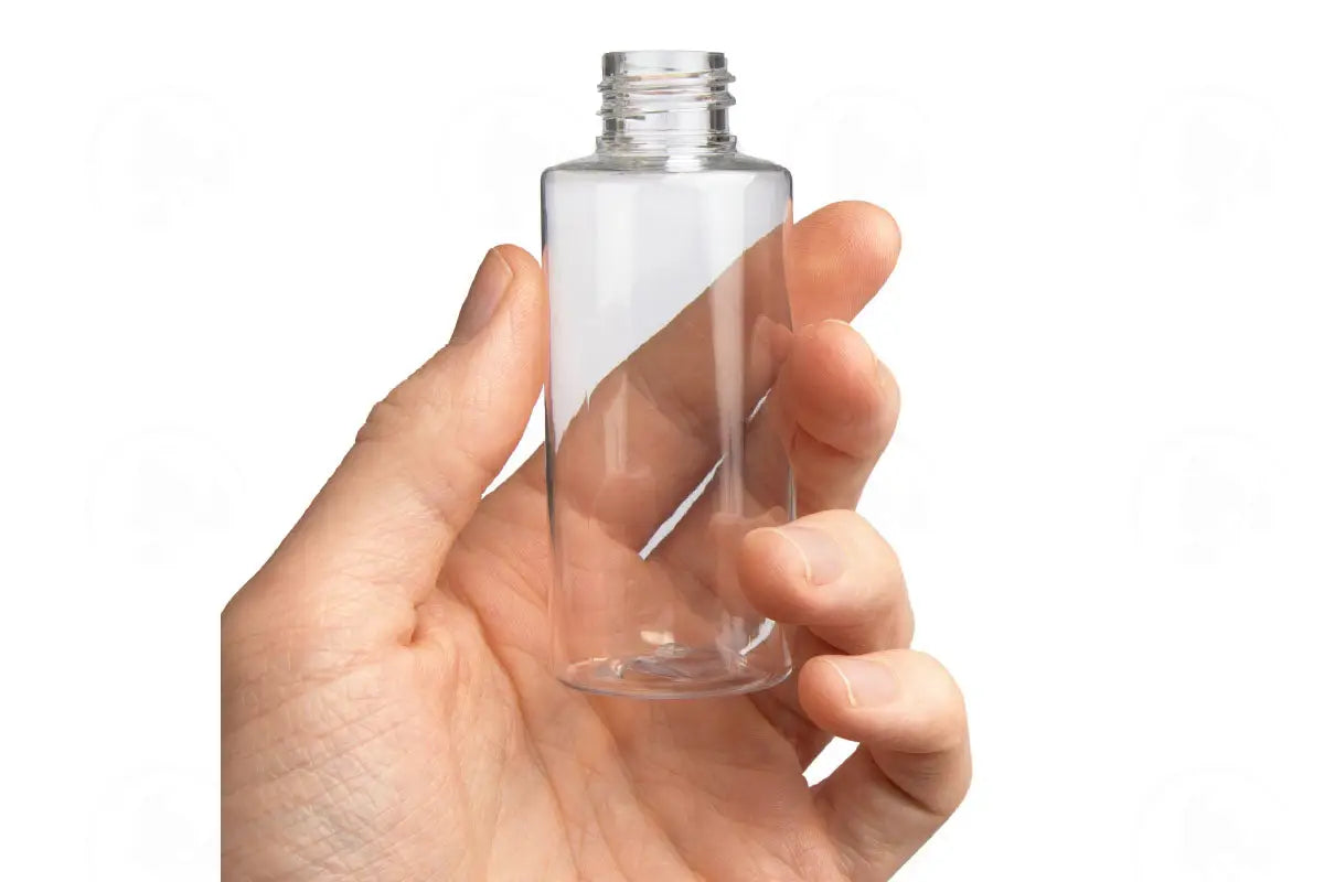 2 Oz. Bottle: Clear; Cylinder Pet Plastic; 24-410 Neck Size