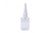 2 Oz. Rectangle Bottle: Clear Plastic With White Nasal Spray Top