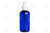 4 Oz. Bottle: Blue Plastic Boston Round With White Pump