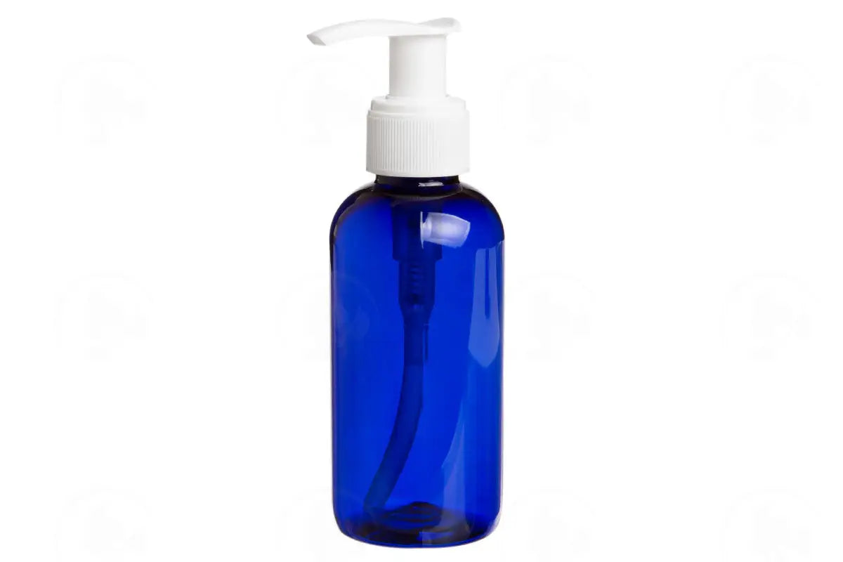 Pump Top: White; For 4 Oz. Blue Glass And 2 Plastic Bottles; 24-410 Neck Size