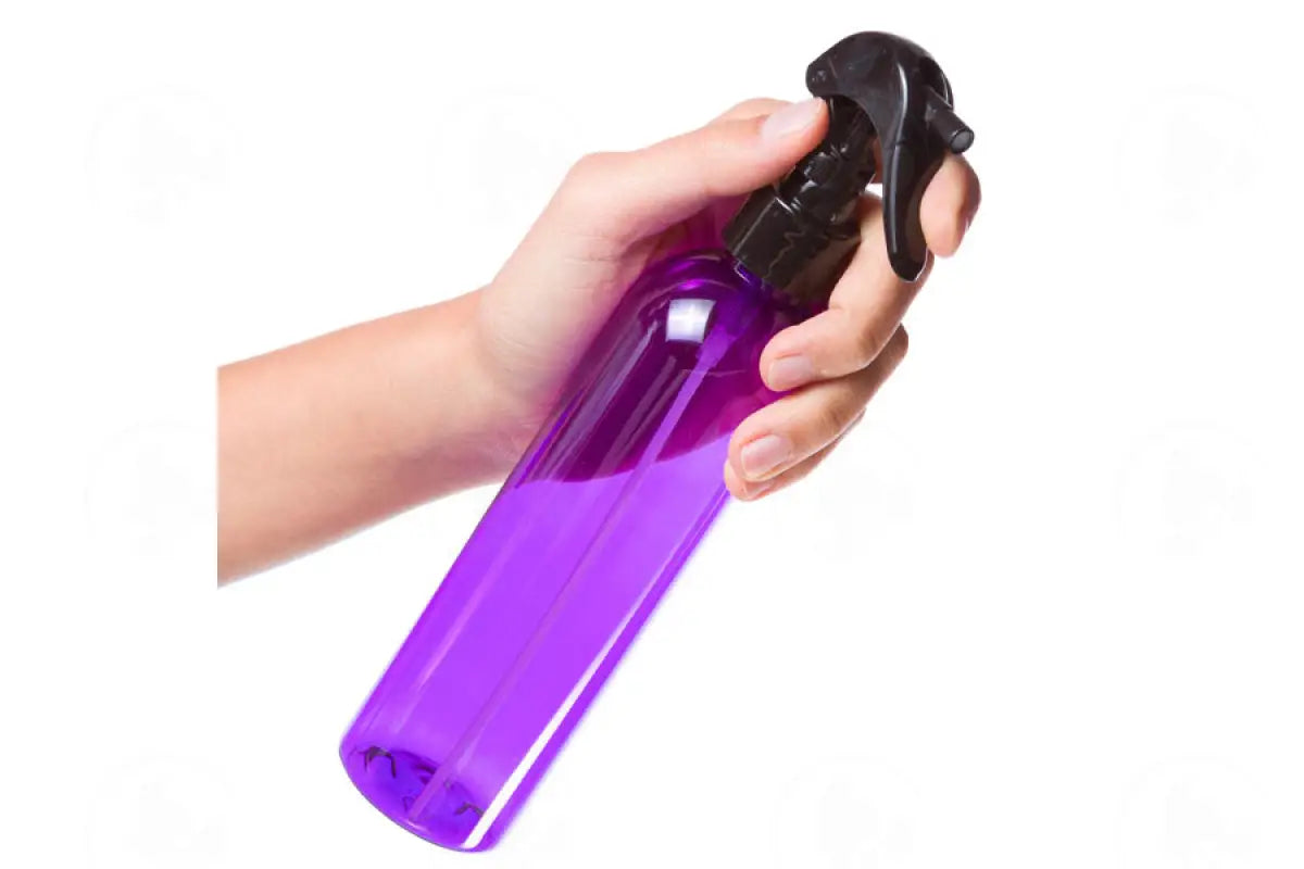 8 Oz. Bottle: Purple Plastic With Black Trigger Sprayer