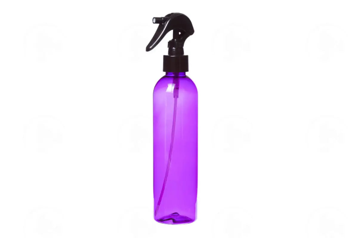 8 Oz. Bottle: Purple Plastic With Black Trigger Sprayer