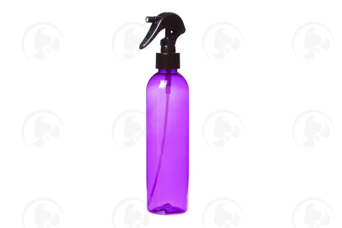 8 Oz. Bottle: Purple Plastic With Black Trigger Sprayer