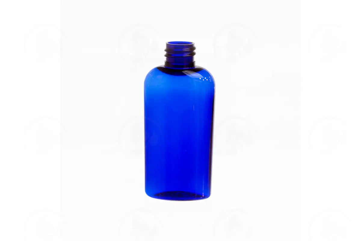 2 Oz. Bottle: Blue; Cosmo Oval Pet Plastic; 20-410 Neck Size