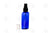 2 Oz. Oval Bottle: Blue Plastic With Black Treatment Pump