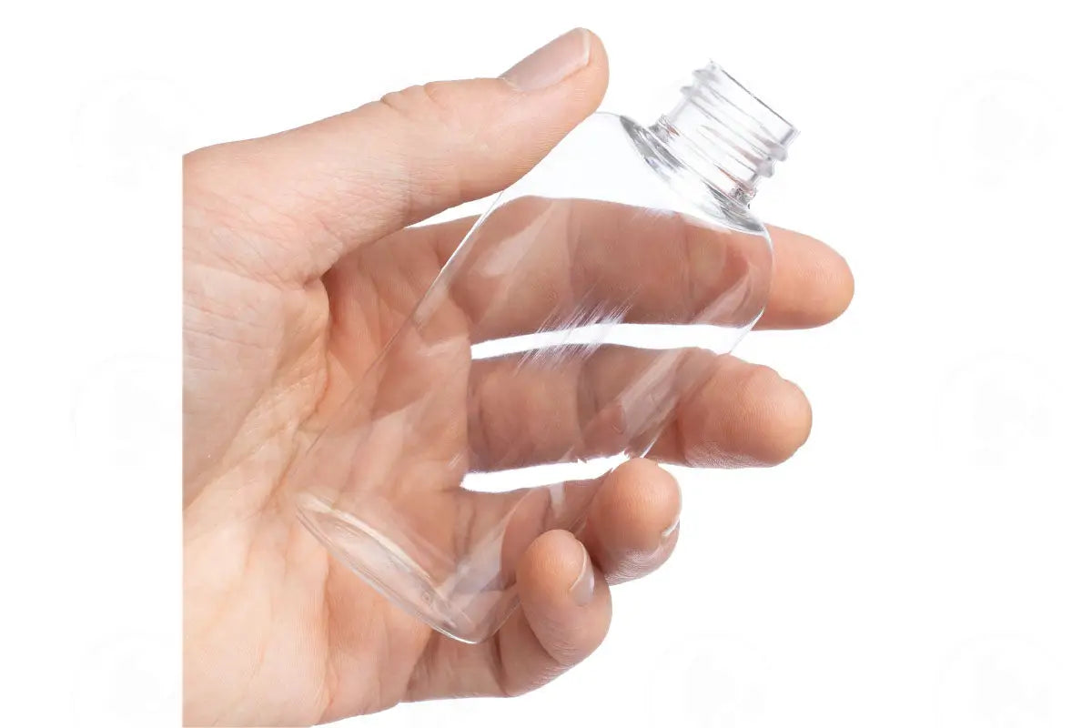 2 Oz. Bottle: Clear; Cosmo Oval Pet Plastic; 20-410 Neck Size