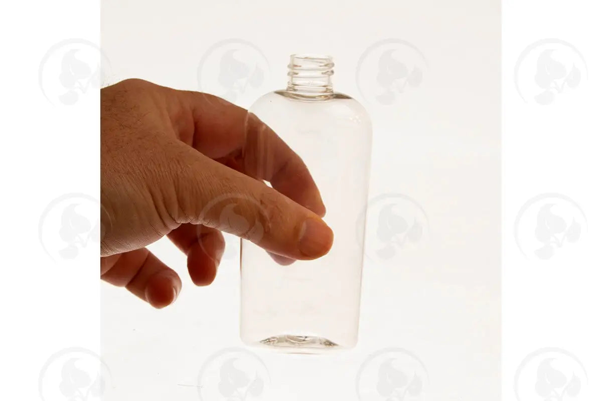 4 Oz. Bottle: Clear; Cosmo Oval Pet Plastic; 20-410 Neck Size