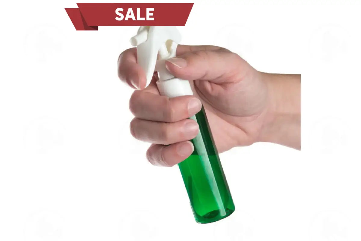 2 Oz. Green Plastic Bottle With White Trigger Sprayer