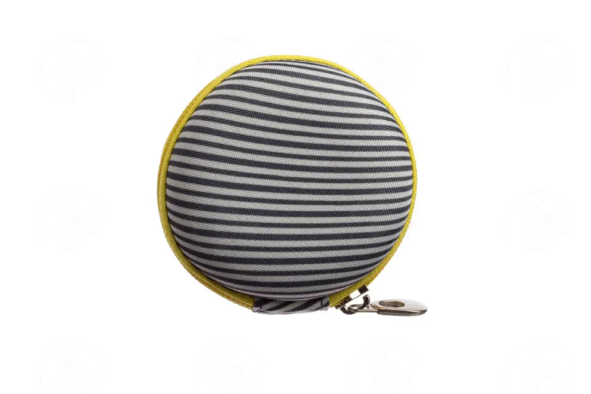 Round Hard Shell Case: For Sample Vials (Holds 8 Vials) Black &amp; White Stripes