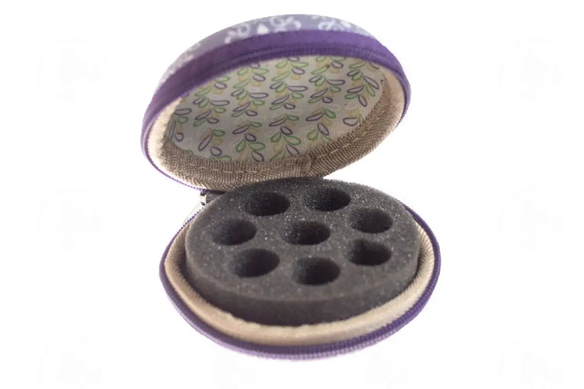 Round Hard Shell Case: For Sample Vials (Holds 8 Vials)