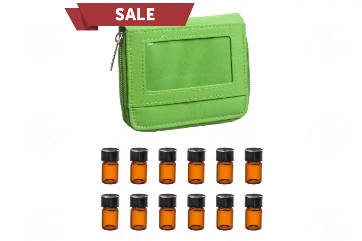 Sample Case: Includes 12 Vials (5/8 Dram) Black